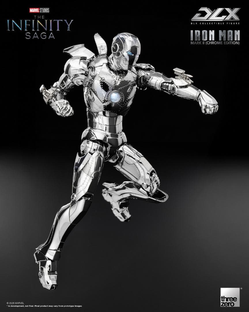 threezero DLX アイアンマン マーク2 クローム 3Z0924