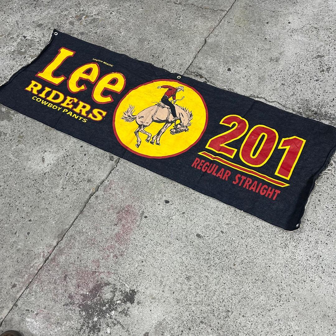 ヒ*ヨ様 超希少 Lee ヴィンテージデニムバナー 90s レア 非売品 販促用