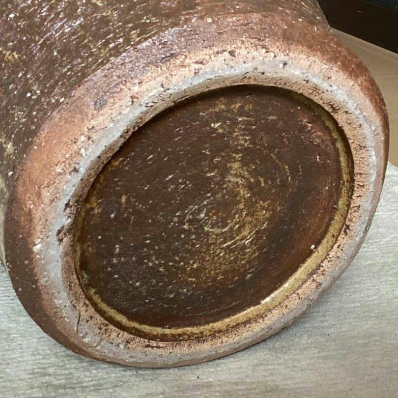 大壺　傘立て 小鹿田焼 刷毛 庭　陶器 インテリア