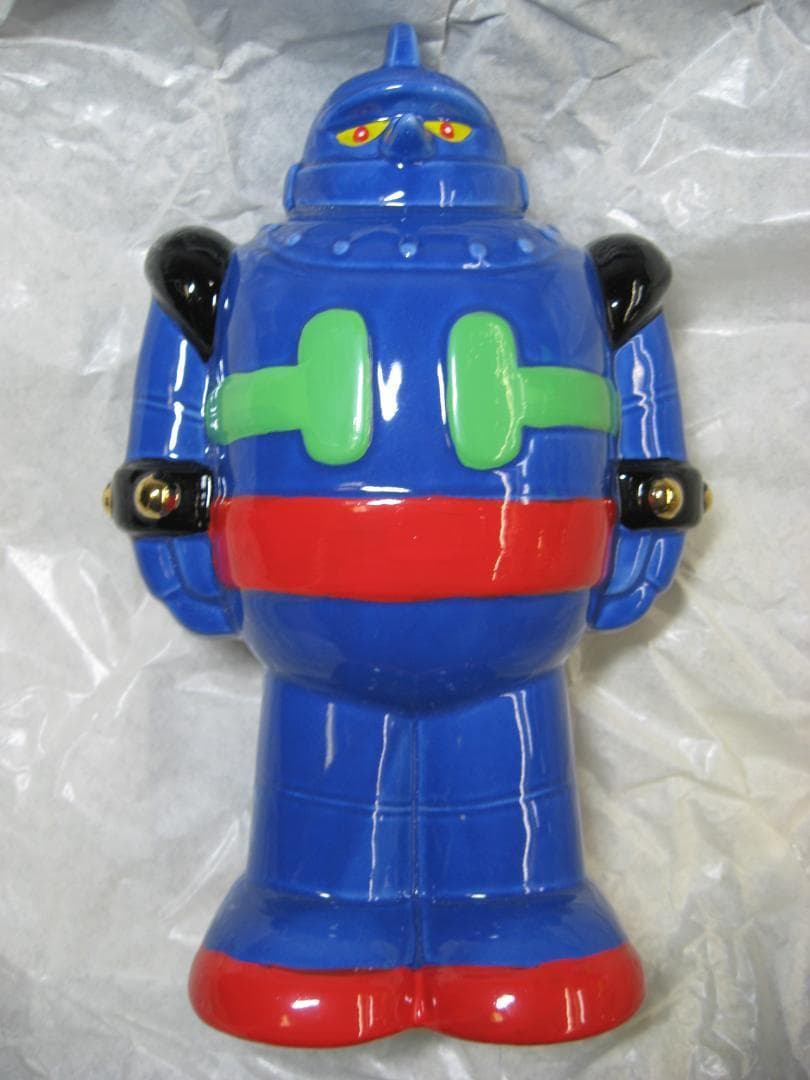 【限定品】マーミット 鉄人28号 陶製高級貯金箱 ブルー デッドストック！
