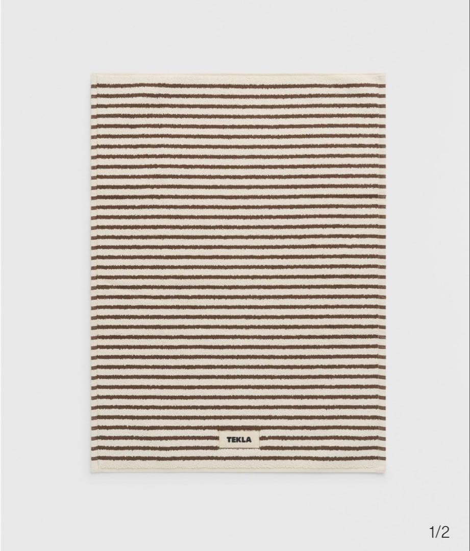 TEKLA テクラ ストライプ バスマット オーガニックコットン 100%