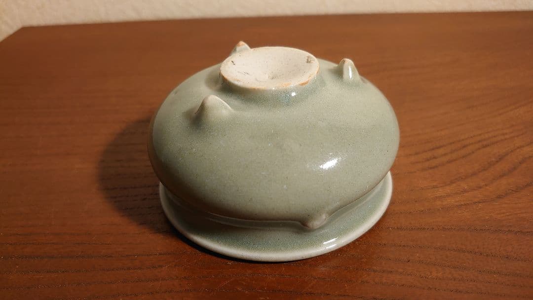 李朝　青磁　香炉　アンティーク青磁　諏訪蘇山　蘇山　１客