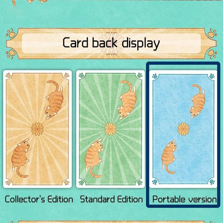 【正規品タロットカード】癒し＆キュート✨少女と猫の物語のデッキ／ポータブル版