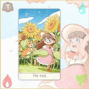 【正規品タロットカード】癒し＆キュート✨少女と猫の物語のデッキ／ポータブル版