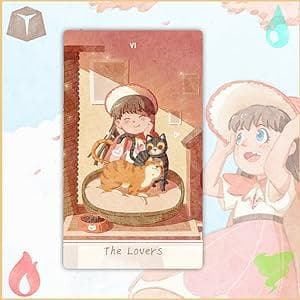 【正規品タロットカード】癒し＆キュート✨少女と猫の物語のデッキ／ポータブル版