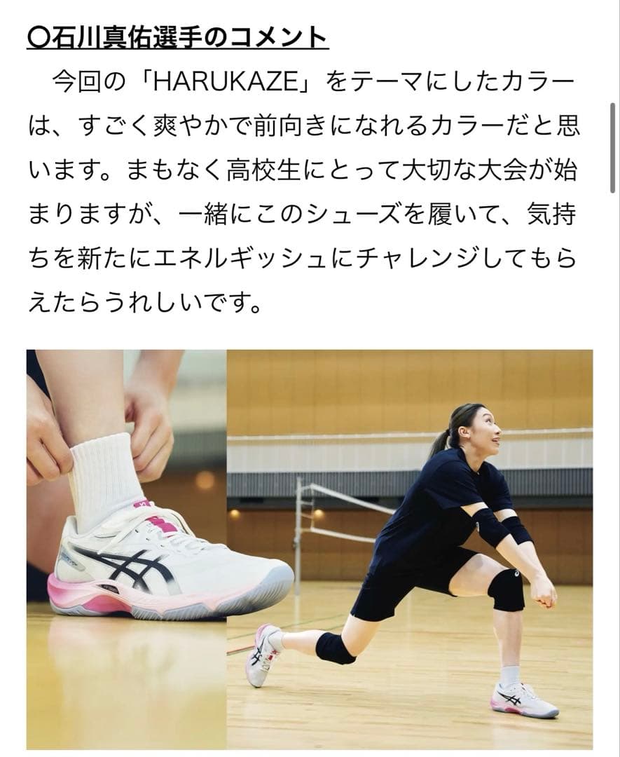 高橋藍着用 アシックスV-SWIFT FF 5 新品