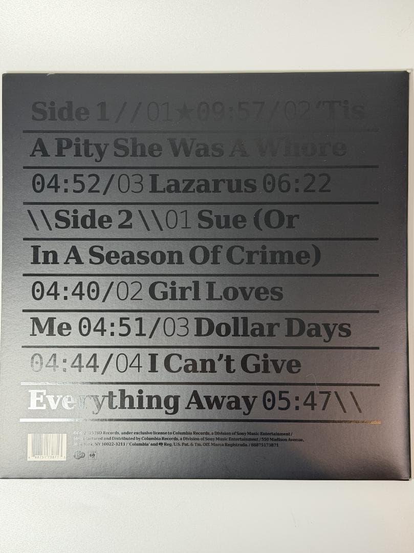 David Bowie ★ Blackstar CLEAR VINYL LP