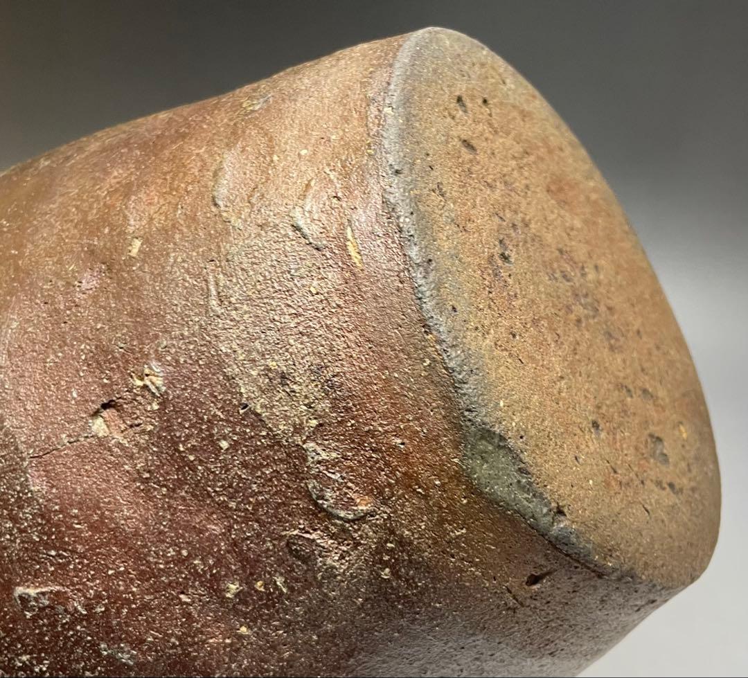 古常滑　水指　蓋付　茶道具　箱付　L309