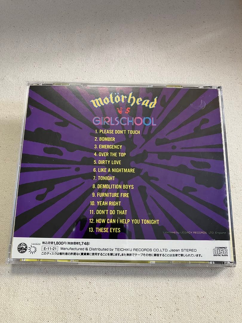 【盤質良好】 「モーターヘッド VS ガールスクール」 セル版 帯付き