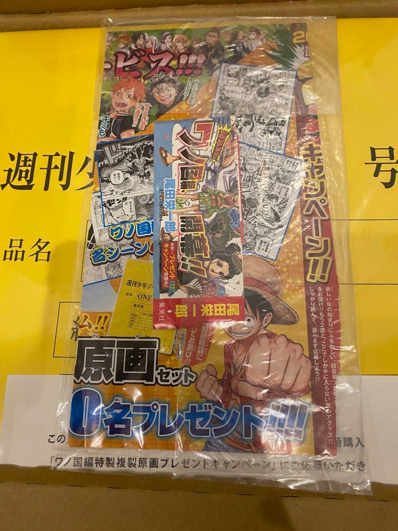 ONE PIECE（ワンピース）和の国編　複製原画　1000名限定当選　未開封