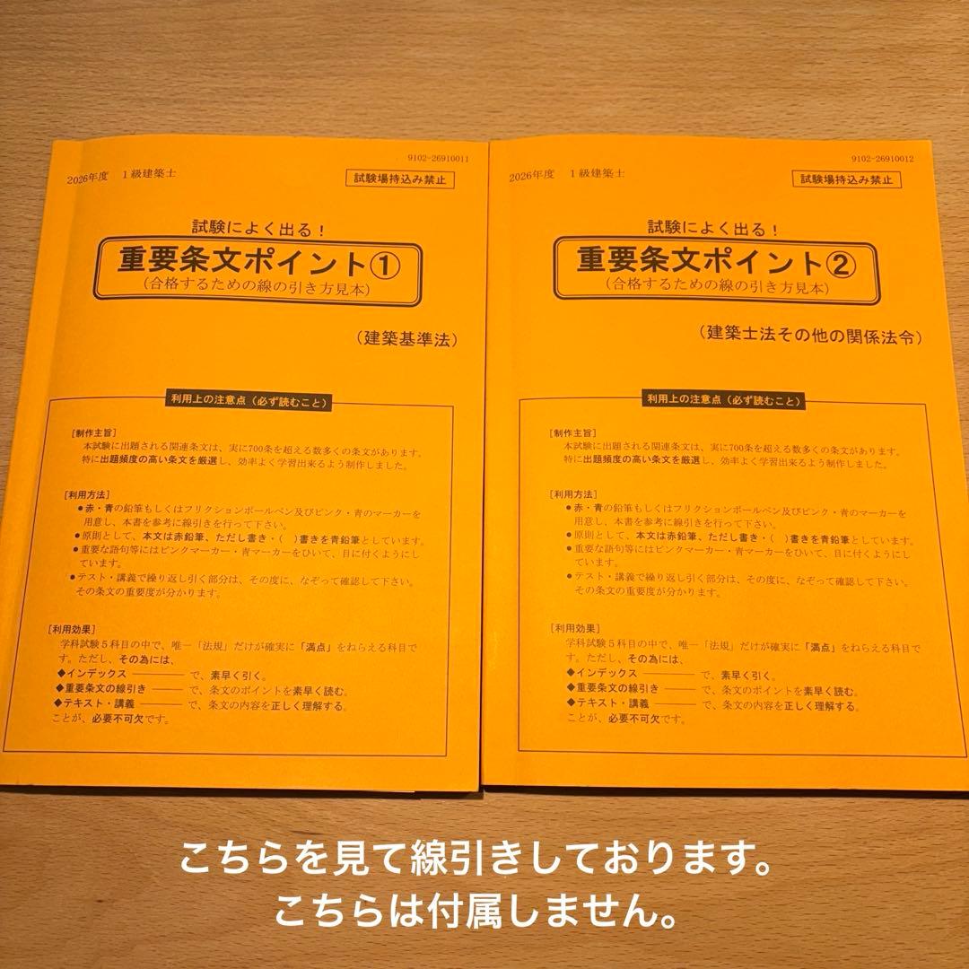 【線引き済み】2026年度 一級建築士 日建 法令集