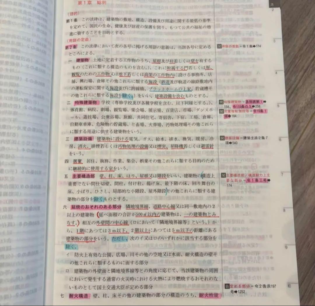 【線引き済み】2026年度 一級建築士 日建 法令集