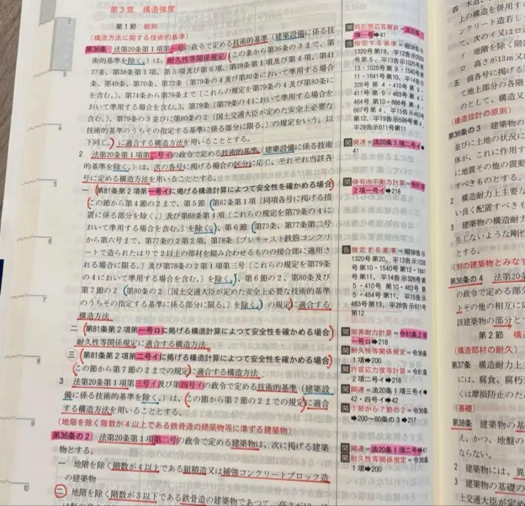 【線引き済み】2026年度 一級建築士 日建 法令集