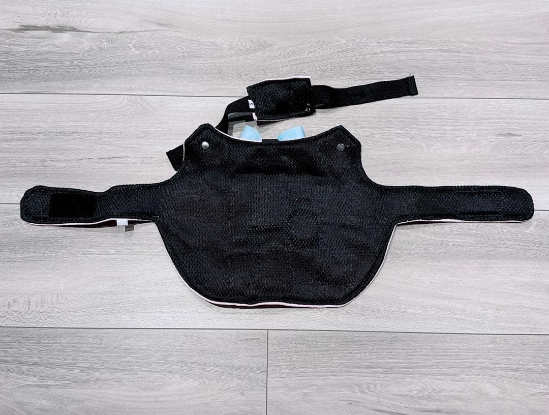 〆DAZI 犬用ハーネス、調整可能なベルクロデニム犬用ハーネス（小型犬用）