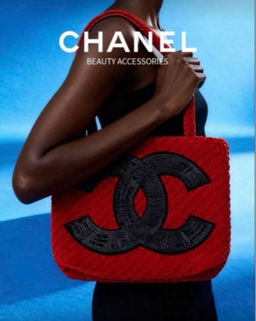 お値下げ中❗️CHANEL ノベルティトートバッグ ビッグココマーク レッド