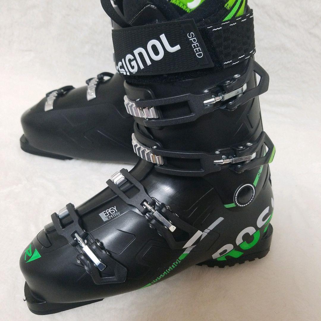 【極美品】ロシニョール　スキー　ブーツ　初心者用　27.5cm 黒　ロゴ