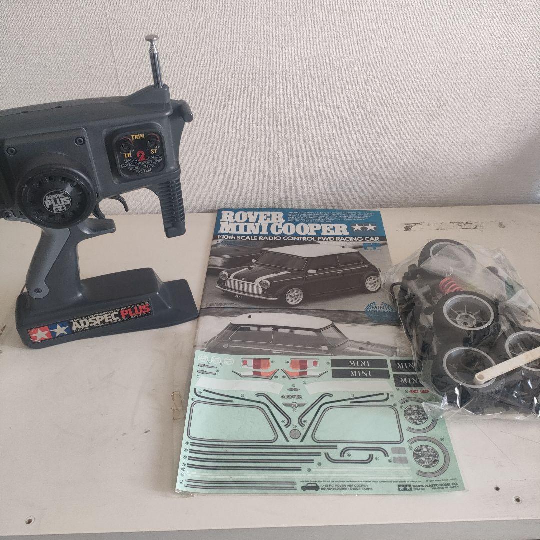 【当時物】タミヤ1/10 M-01シャーシメカセット、 ローバーミニボディ付き