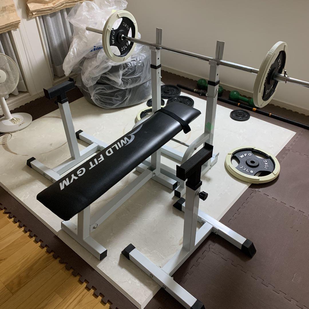 ベンチ　ベンチバー　10キロ　15キロ　各2枚等　お値下げ♪