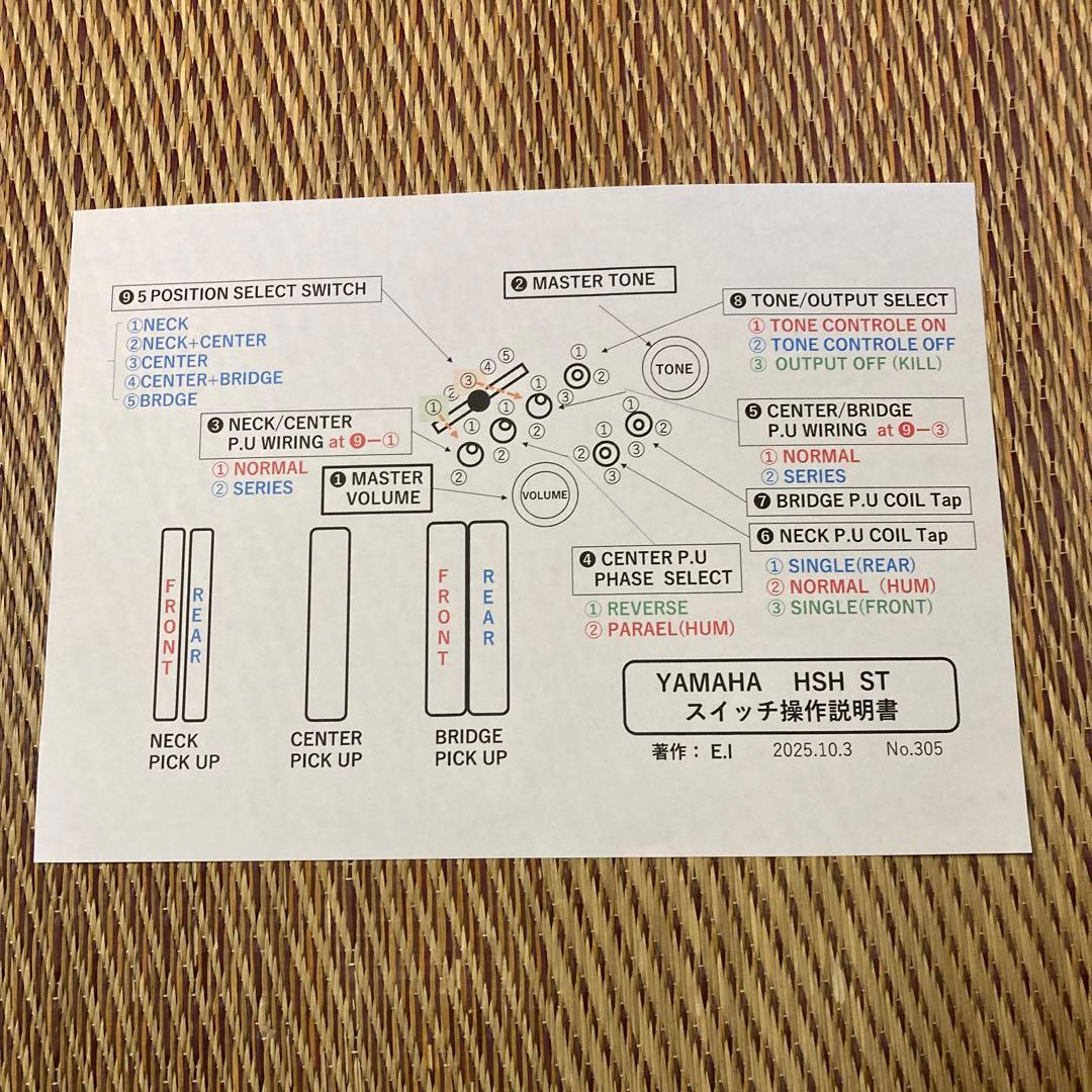 ☆値下済　☆HSHに改造モディファイして新機能満載　YAMAHA RGS112P