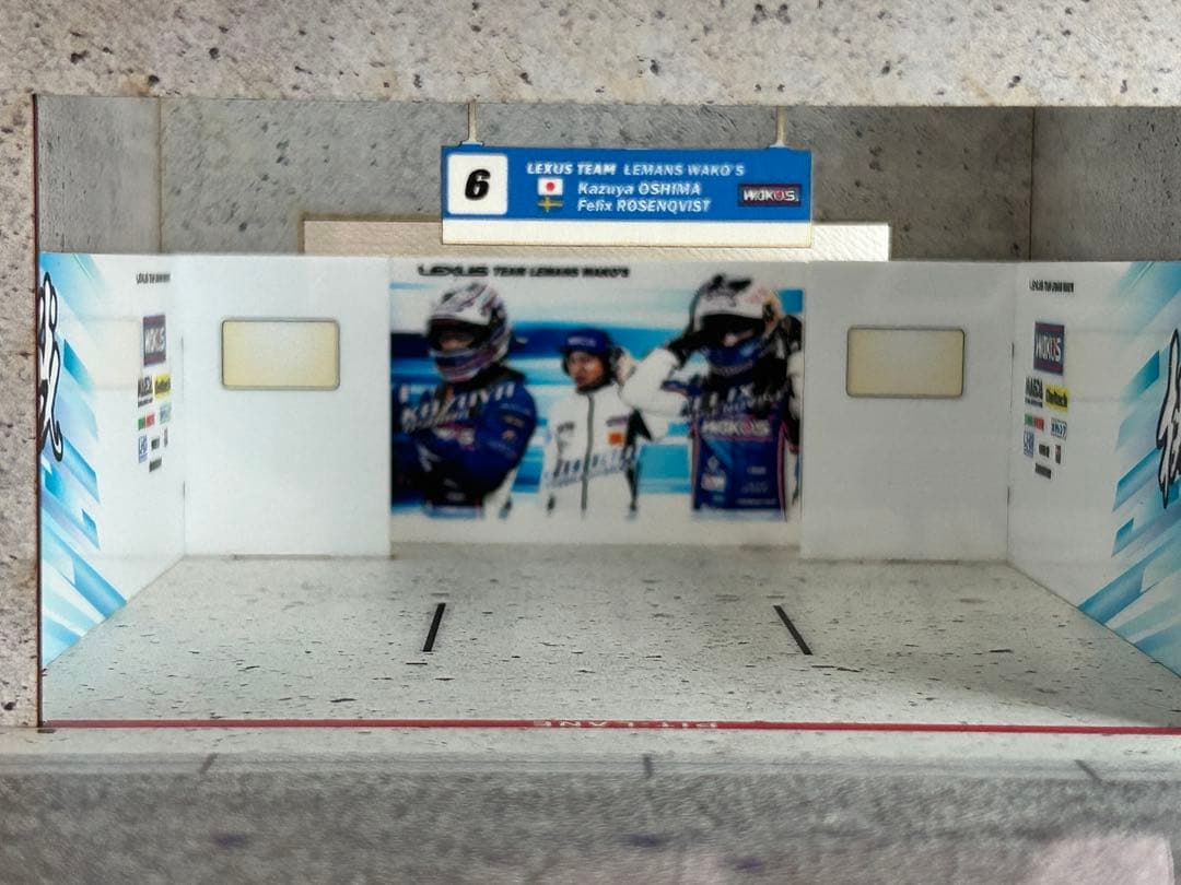 1/43 エブロ スーパーGT ピットジオラマセット 2018 WAKO'S