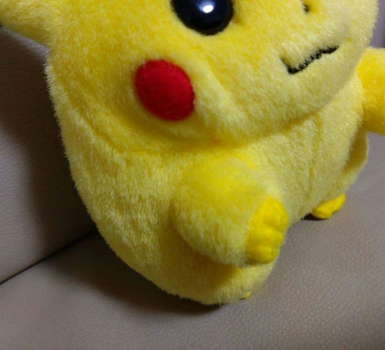 レトロ　美品　初期　初代　ピカチュウ　ポケモン　ぬいぐるみ　タグ付き
