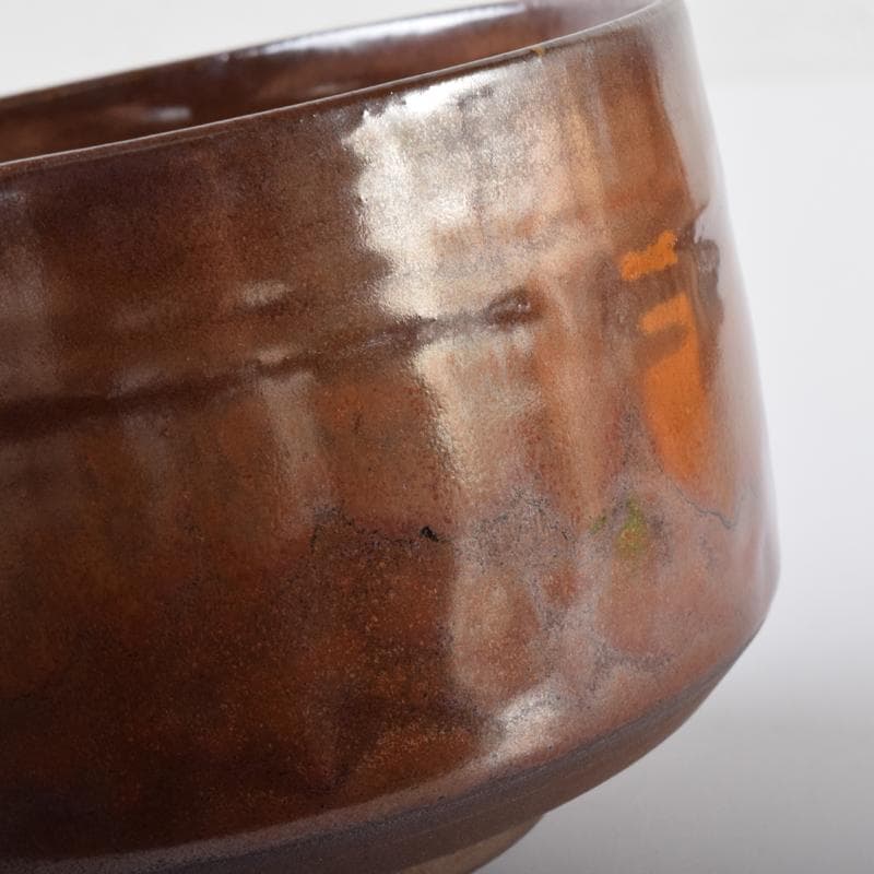 Q太郎　茶道具　高取焼　鬼丸雪山作　茶碗　共箱　V　7111