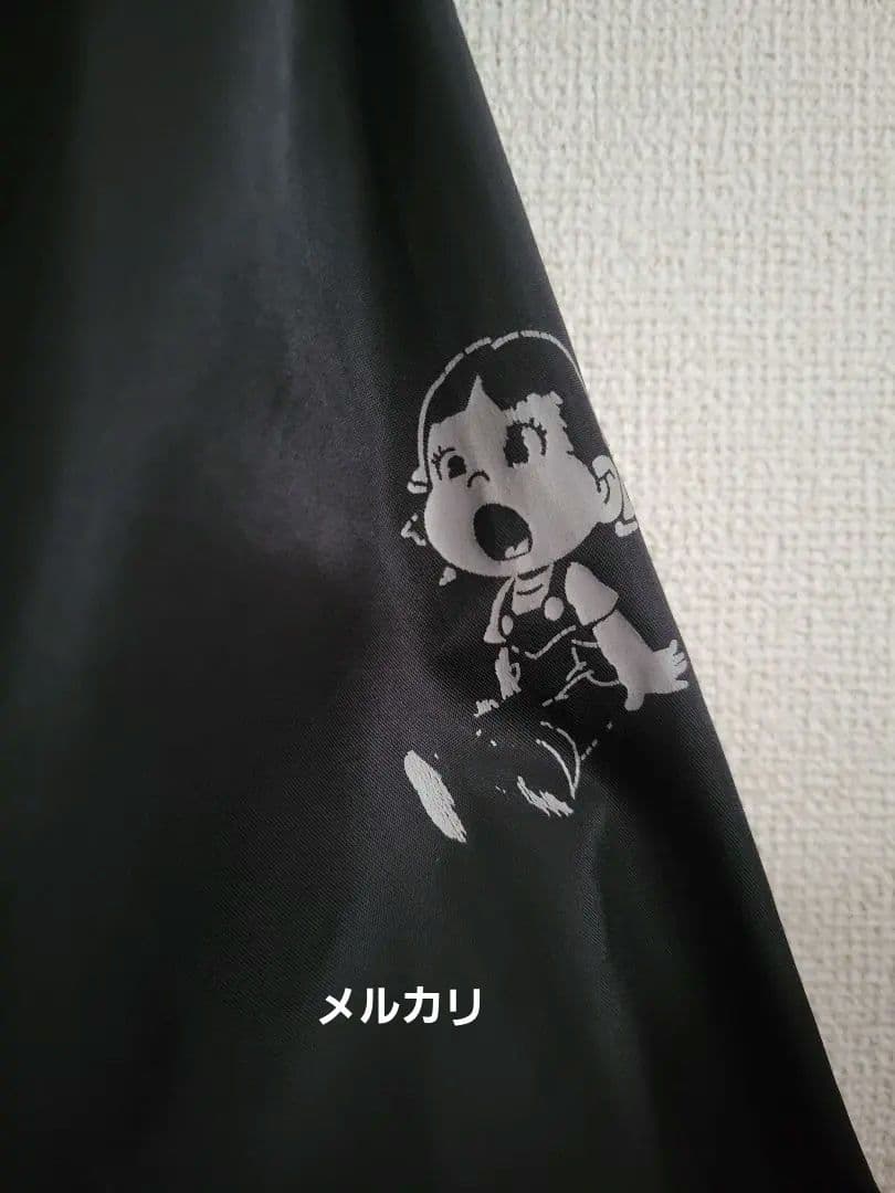 不二家　ノベルティ　ペコちゃん　ウインドブレーカー　L　ブラック　新品