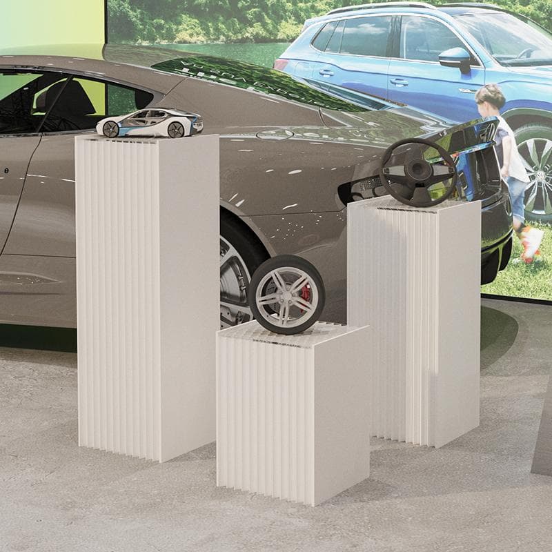 ディスプレイスタンド高さ108㎝長さ50㎝展示台 陳列台 組立不要展示会イベント