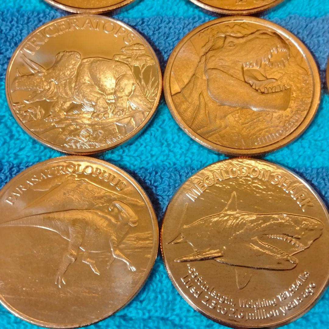 レア品 恐竜 銅貨 ラウンド 1オンス 純銅