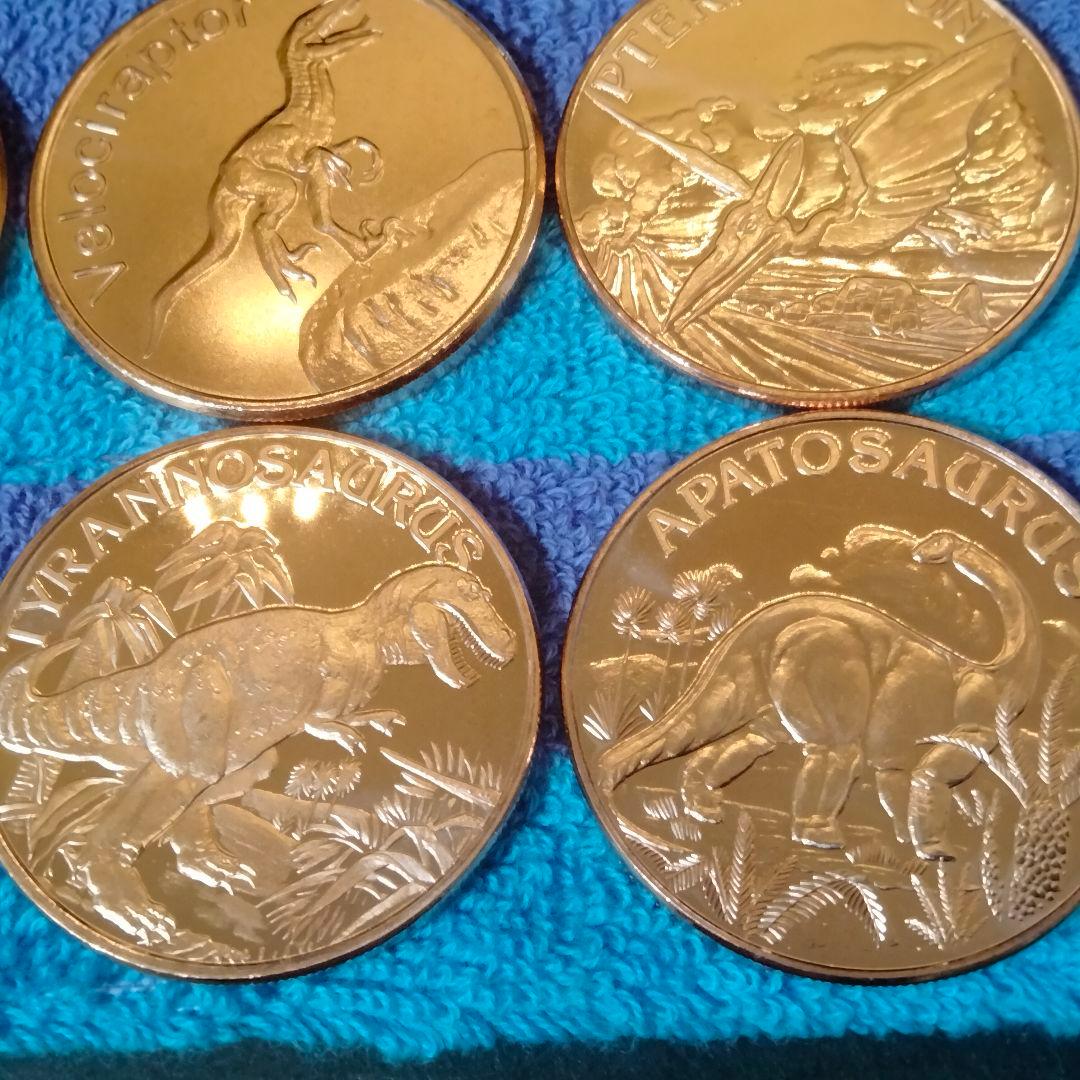レア品 恐竜 銅貨 ラウンド 1オンス 純銅