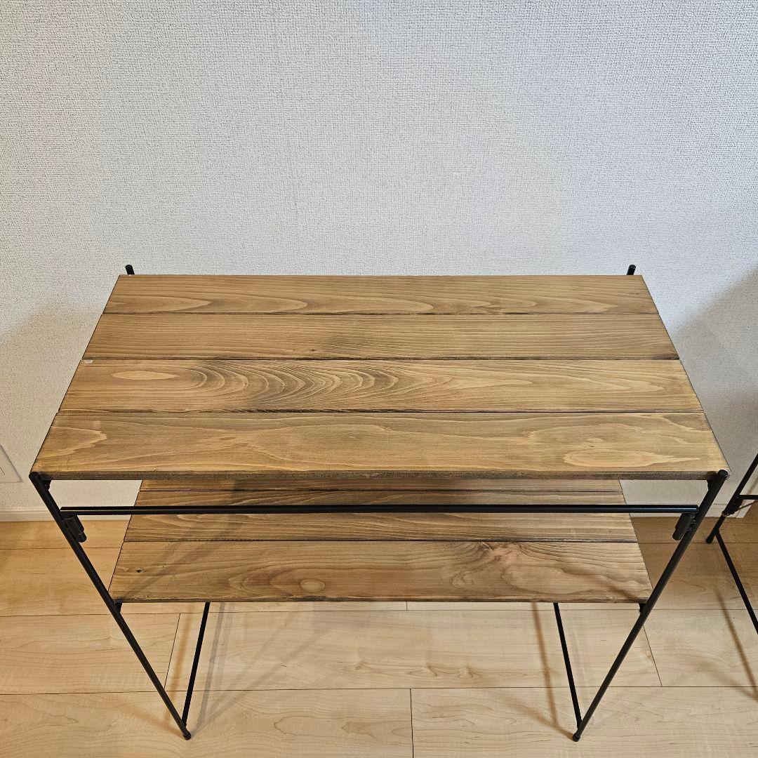 アイアン工房　キッチンテーブル+スノーピーク　マルチパーパストートバッグ　セット