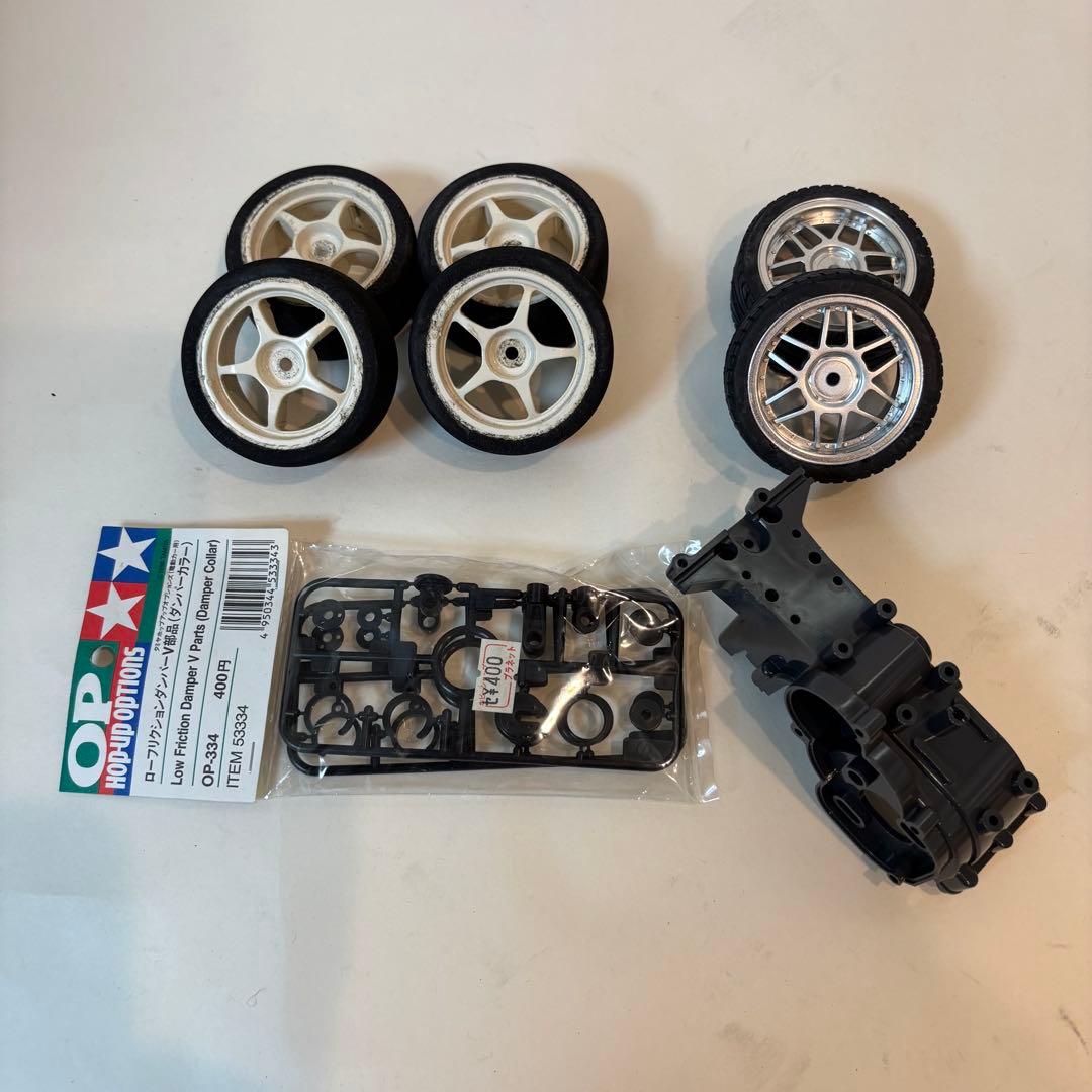 タミヤ TA03F ビンテージRCカーセット／動作確認済み・希少モーター付き