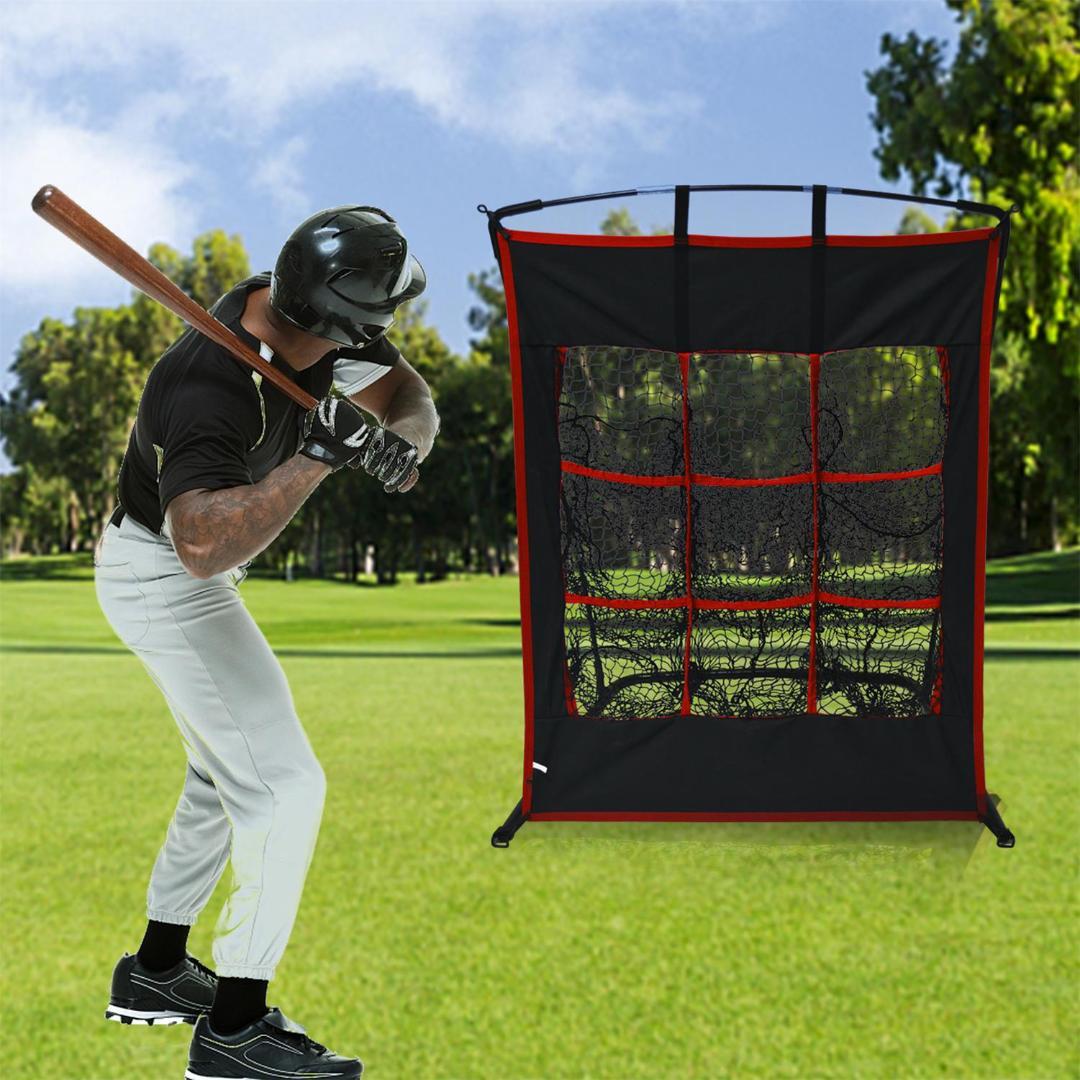 野球ピッチングネット　軟式/硬式ボール対応　屋外/室内用　設置簡単