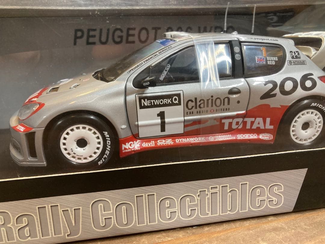 AUTOartプジョー206WRC3台セット絶版車メチャレアナンバーおまけ付き