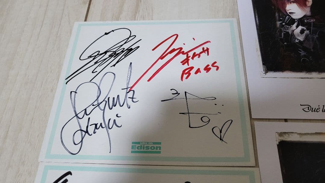 Due'le quartz サイン＆ポストカード