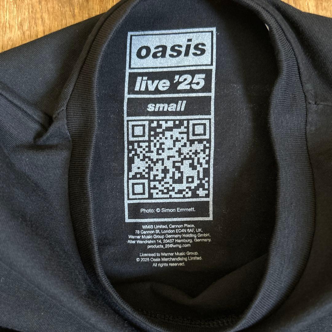 【8/2ロンドン公演日付入り】Oasis ライブTシャツ