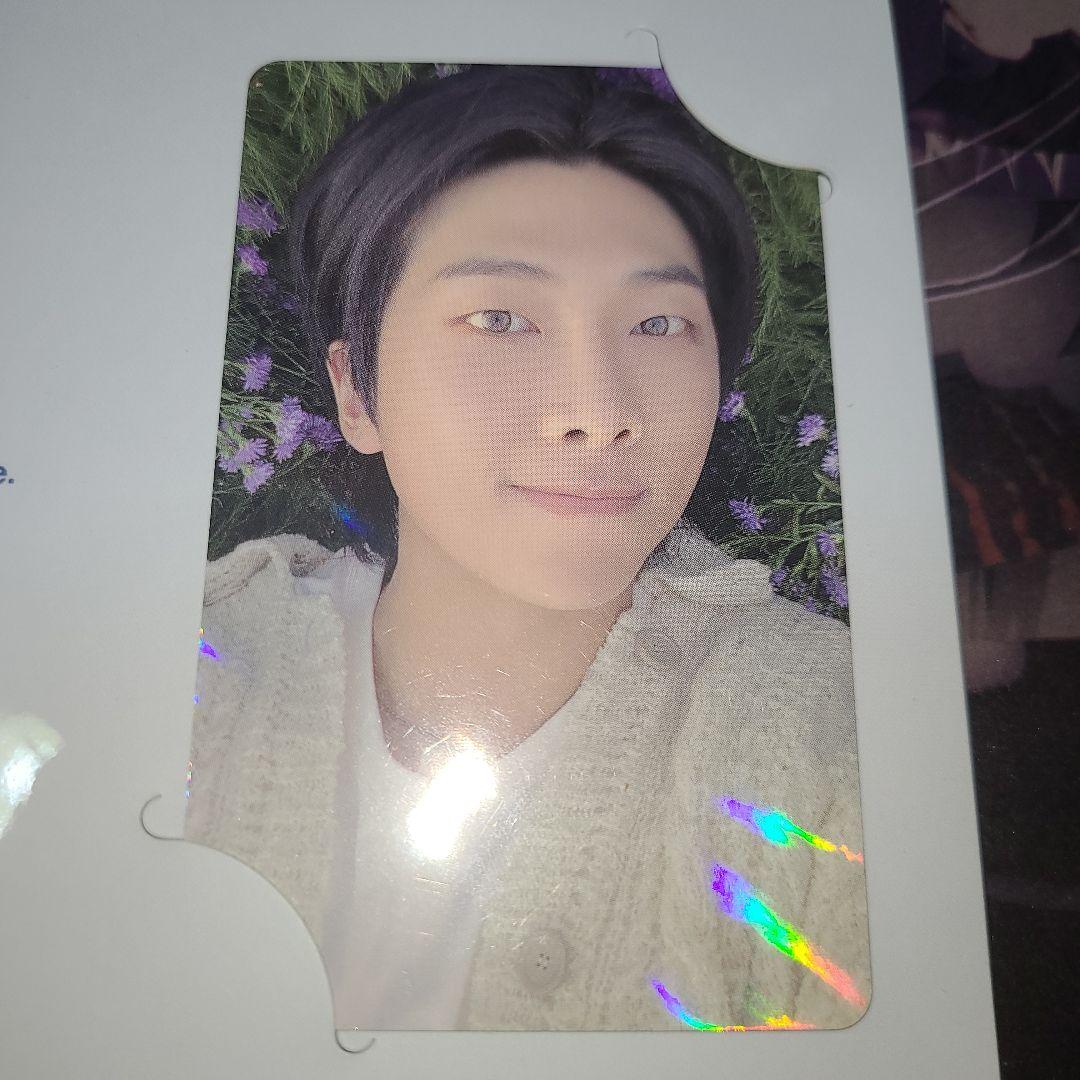 BTS RM indigo購入特典台紙付き ホログラム フォトカード ほぼ、新品