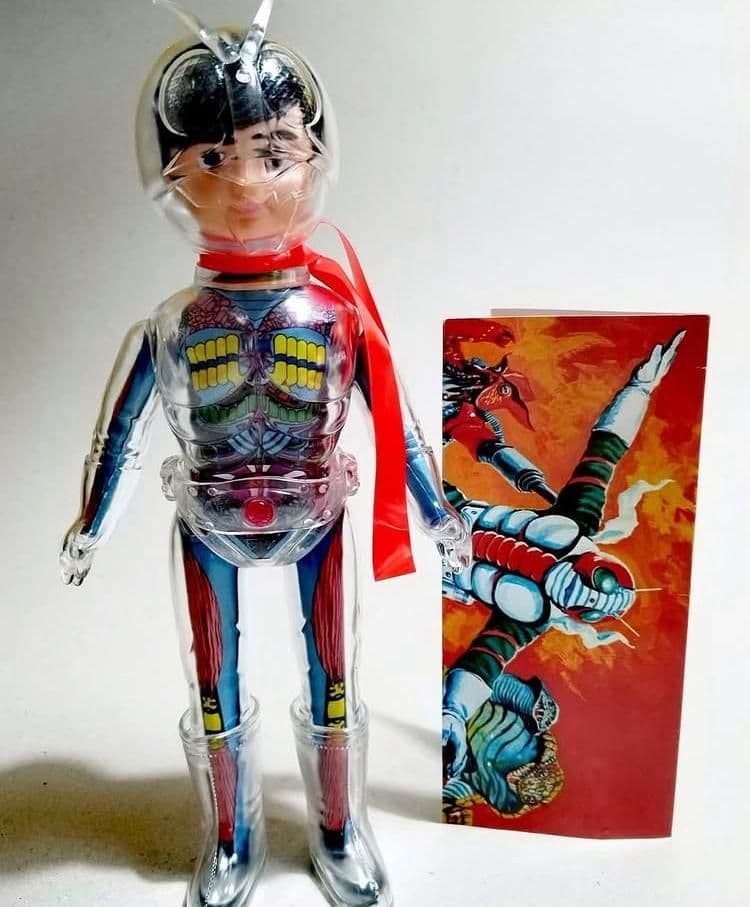 仮面ライダー 改造人間 仮面ライダー スケルトン クリア 25cm