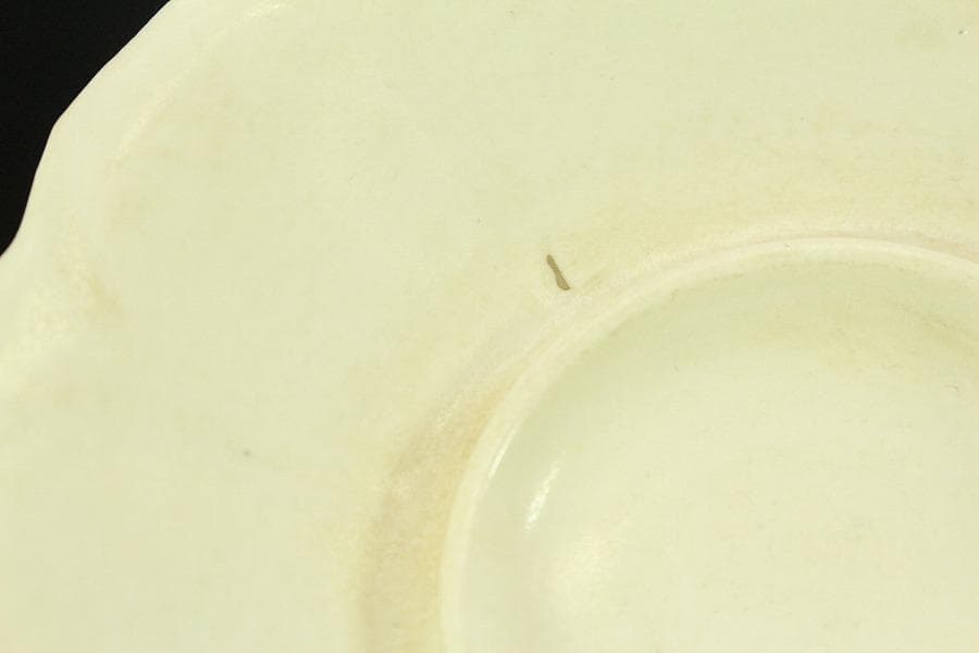 中国美術 白磁 高碗 台 二件 φ11.3cm(LC513)