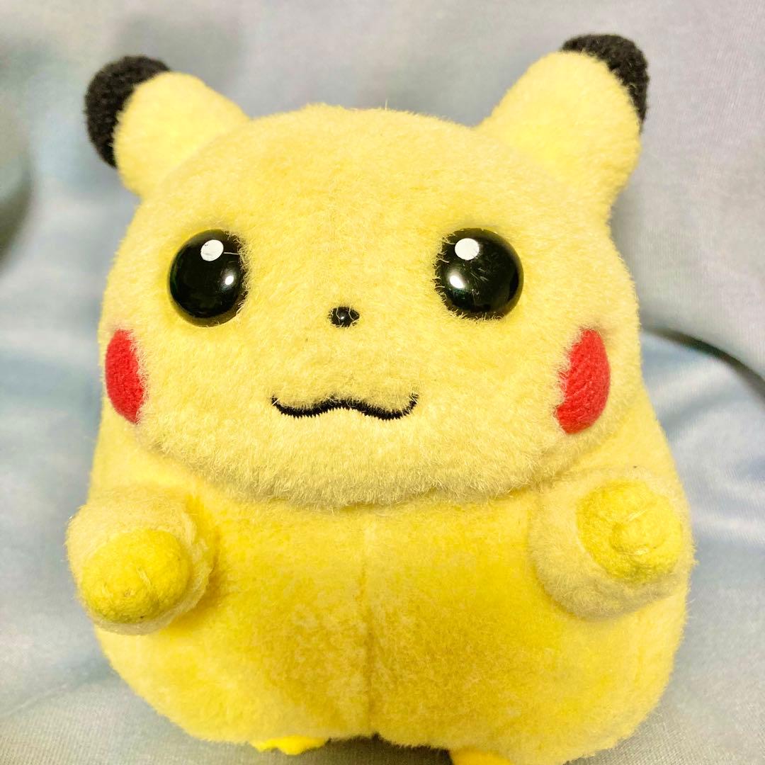 【顔良】ポケモン ぬいぐるみ ピカチュウ TOMY 当時物 レトロ 希少