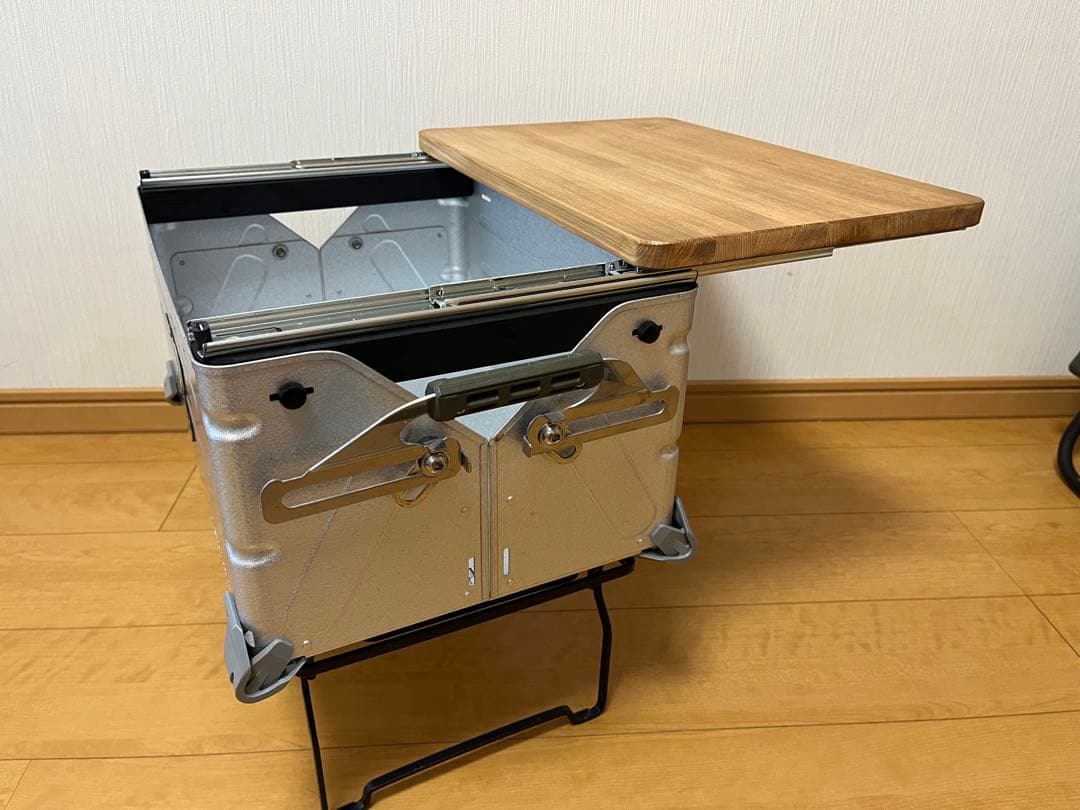 スノーピーク　シェルフコンテナ25 スライド天板　自作