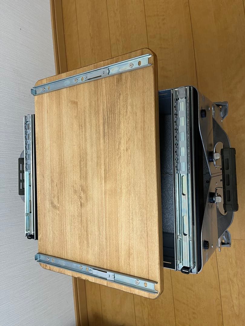 スノーピーク　シェルフコンテナ25 スライド天板　自作