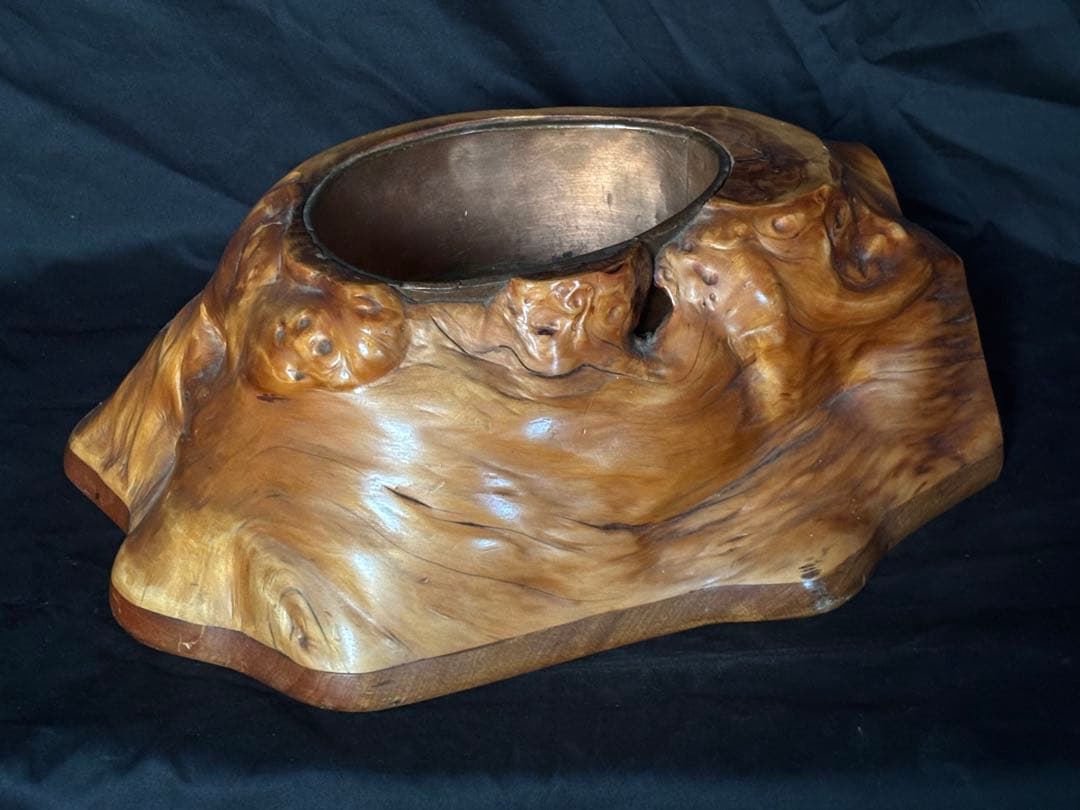 天然木製手火鉢 自然木