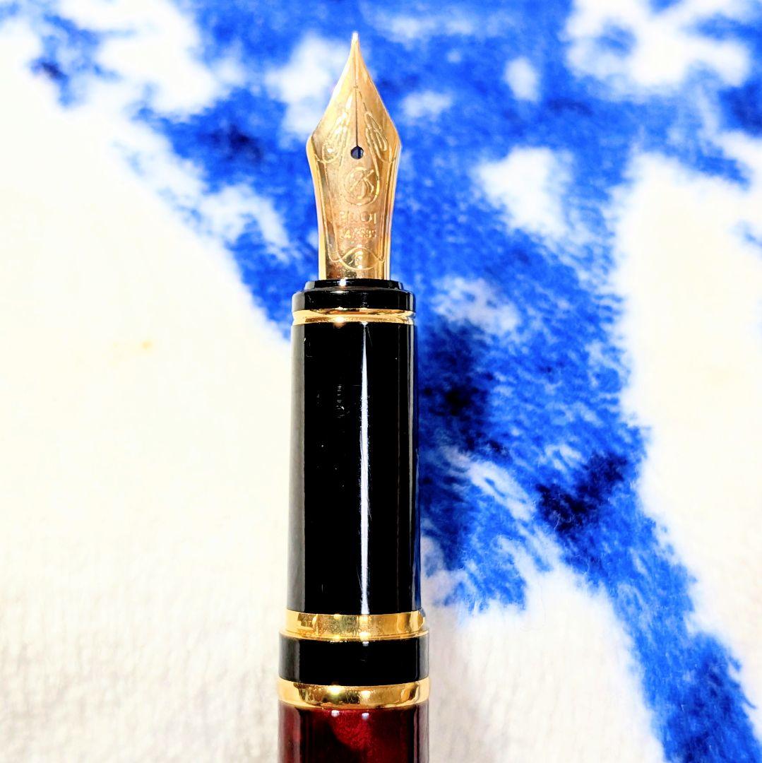 未使用品　レア初期型 パイロット グランセ ルビーレッドマーブル 万年筆 F