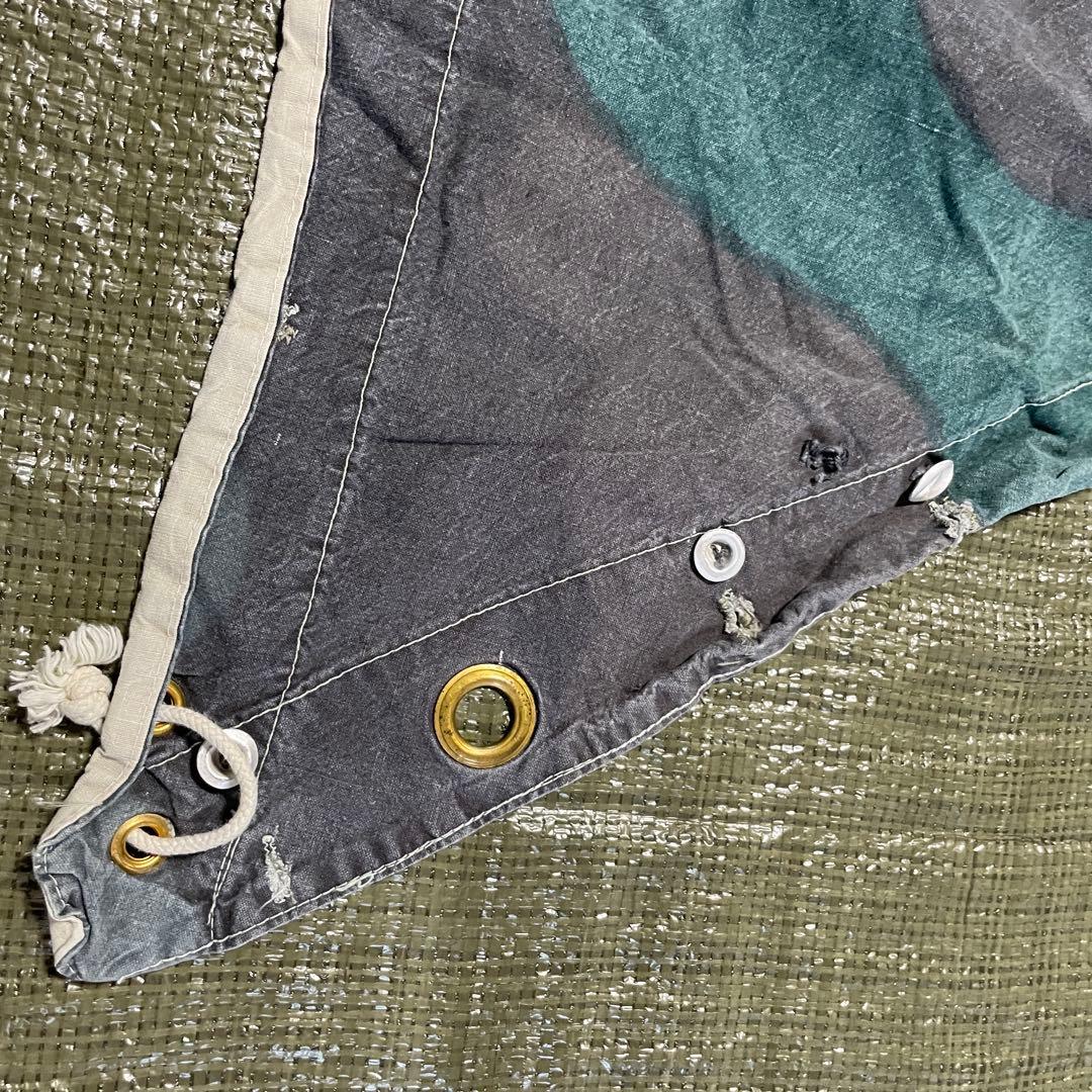 お*い様 スウェーデン軍　軍幕　パズルカモ迷彩 コットン 三角テント