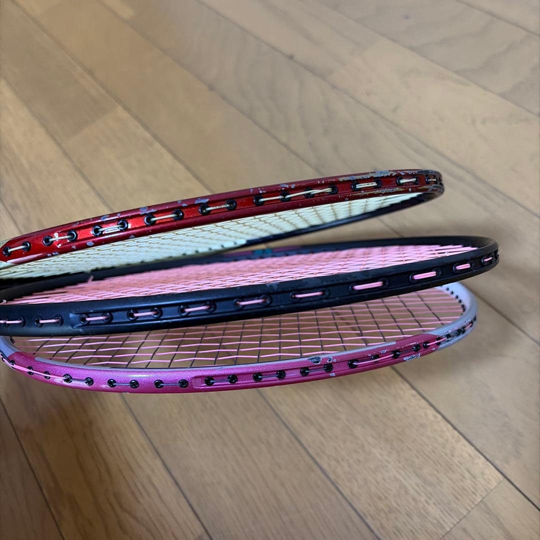 YONEX バドミントンラケット Carbonexなど　3本　セット　ヨネックス