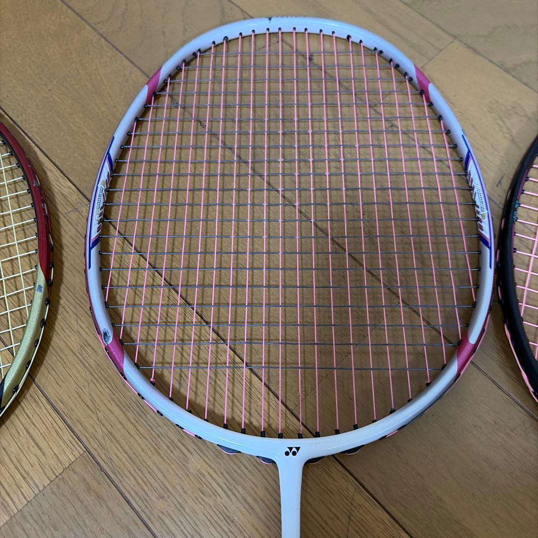 YONEX バドミントンラケット Carbonexなど　3本　セット　ヨネックス