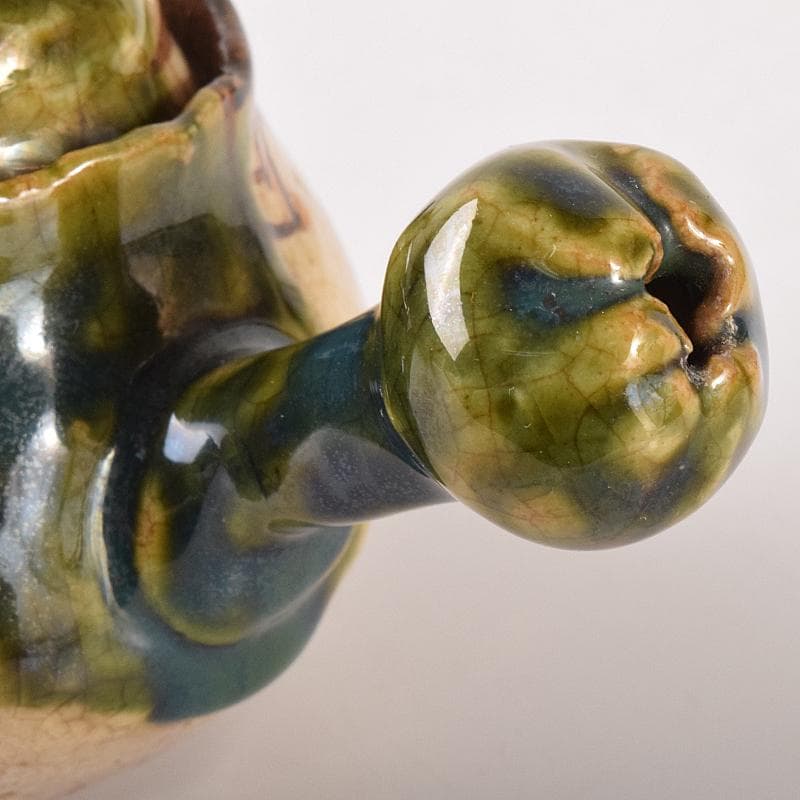 煎茶道具　織部焼　玉露　煎茶器揃　急須　湯冷　茶碗五客　V　R7774