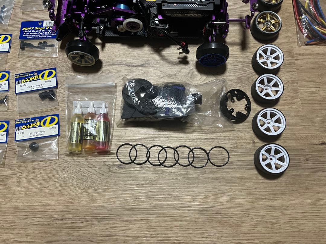 ラジドリ D-LIKE 引退フルセット メカ付き 予備パーツ M12S プロポ