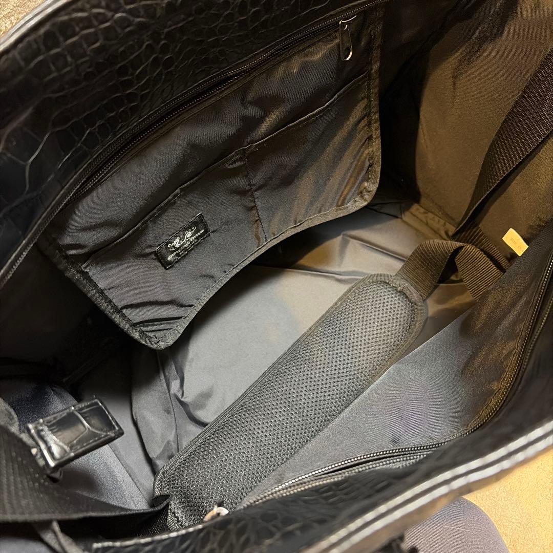 ダンスウィズドラゴン❣️黒 クロコダイル風 ゴルフバッグ4万円が